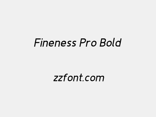 Fineness Pro Bold