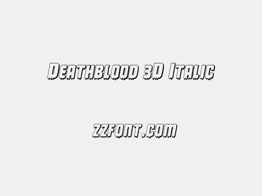 Deathblood 3D Italic