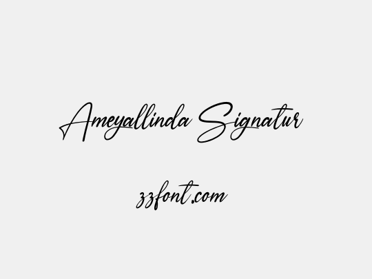 Ameyallinda Signatur