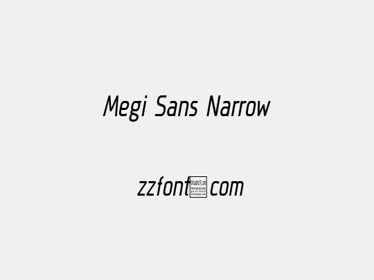 Megi Sans Narrow