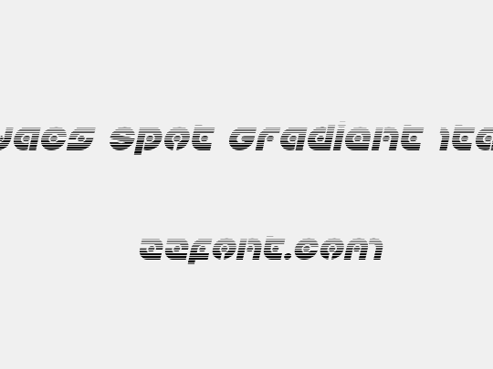 Kovacs Spot Gradient Italic