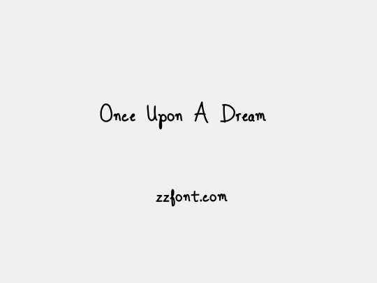 Once Upon A Dream 