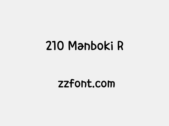 210 Manboki R