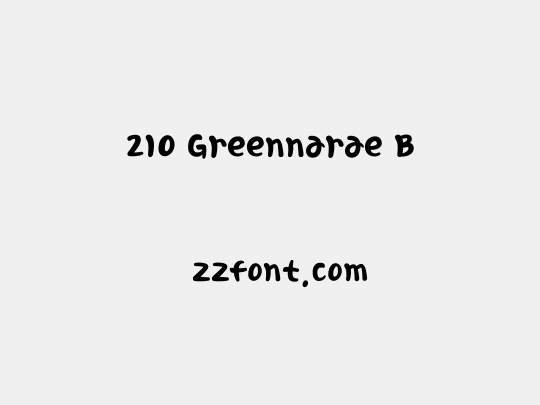 210 Greennarae B