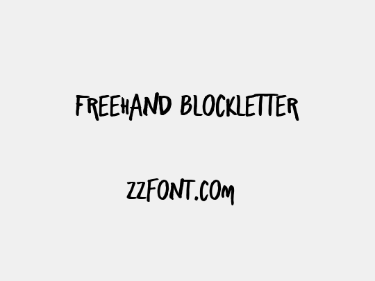 Freehand Blockletter