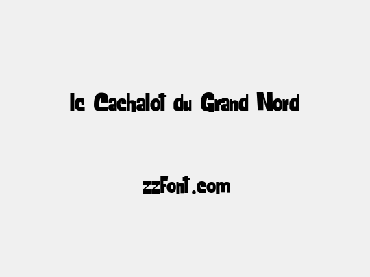 le Cachalot du Grand Nord