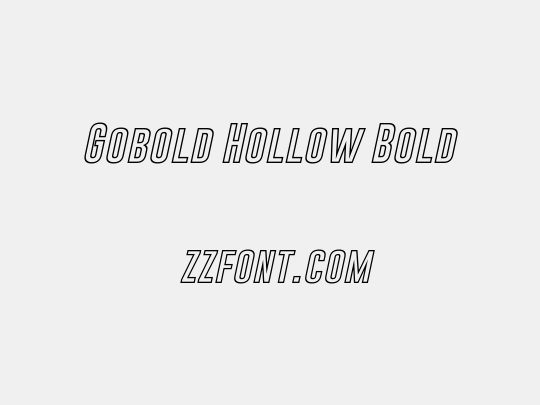 Gobold Hollow Bold