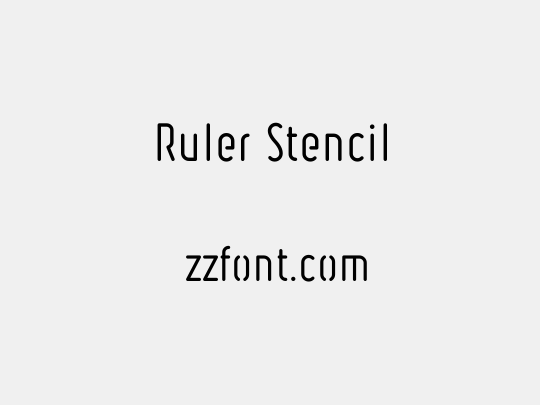 Ruler Stencil