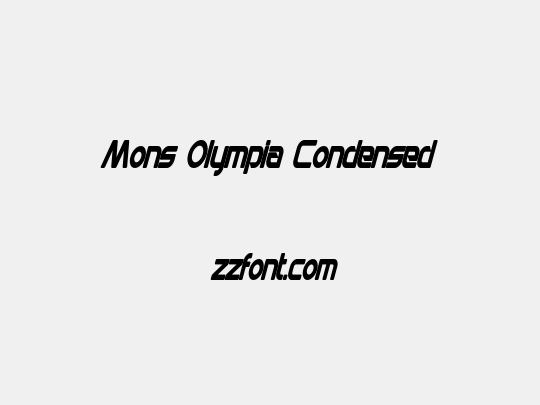Mons Olympia Condensed