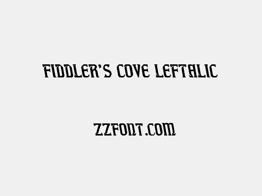 Fiddler's Cove Leftalic