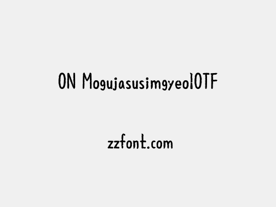 ON MogujasusimgyeolOTF