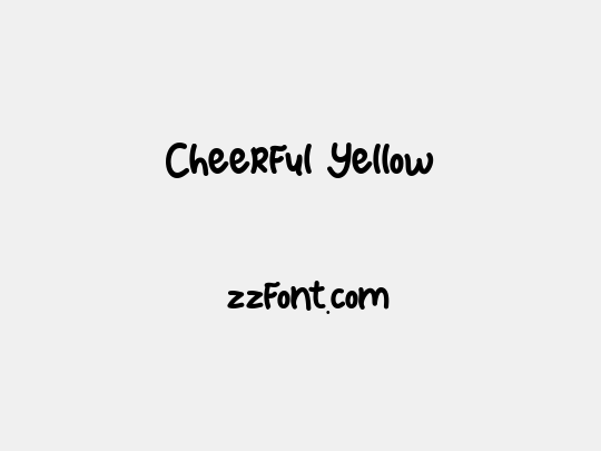 Cheerful Yellow