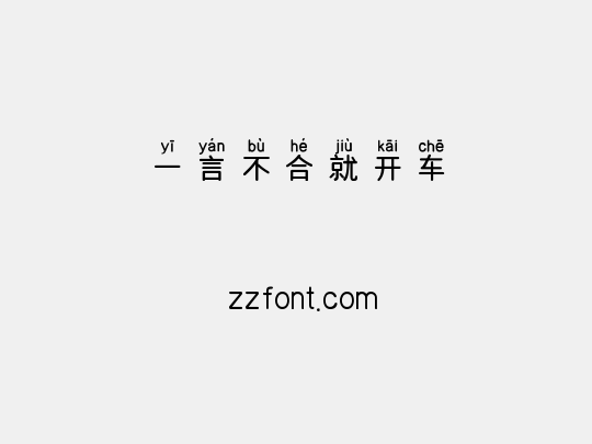 一言不合就开车