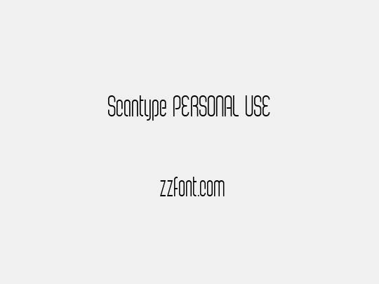 Scantype PERSONAL USE