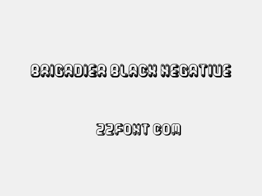 Brigadier Black Negative