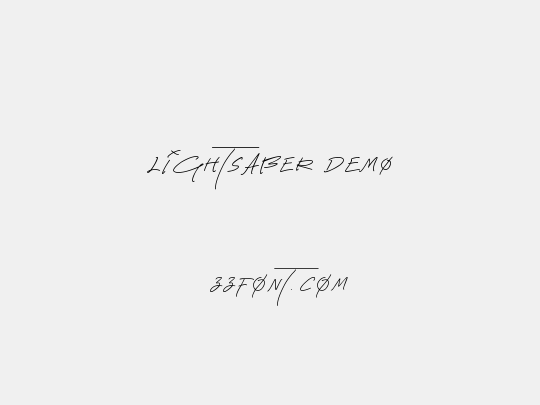 Lightsaber DEMO