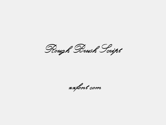 Rough Brush Script
