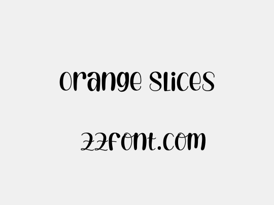 Orange Slices