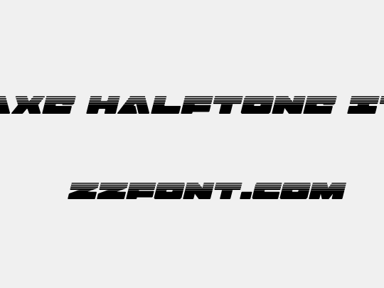 Bad Axe Halftone Italic