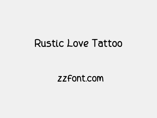 Rustic Love Tattoo