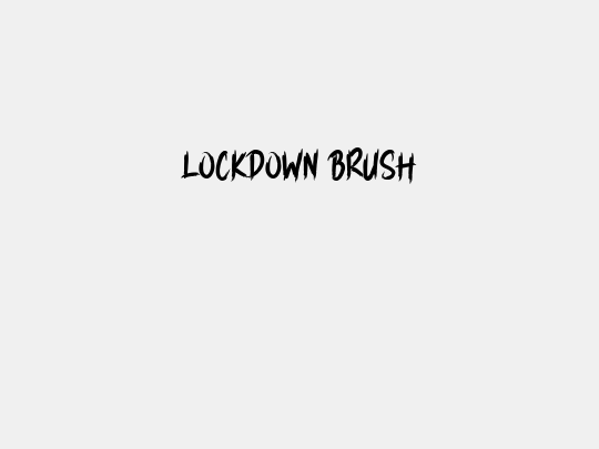LOCKDOWN BRUSH
