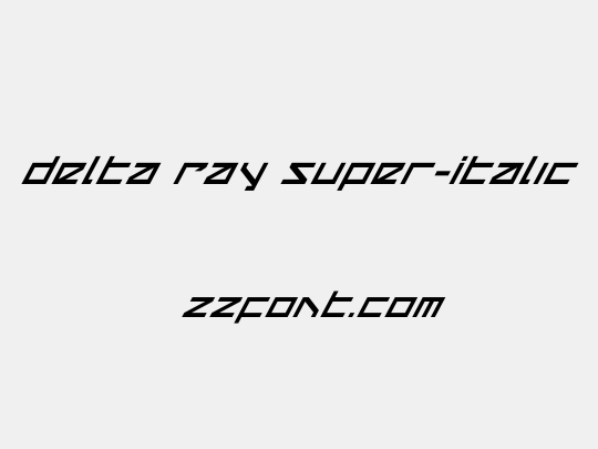 Delta Ray Super-Italic