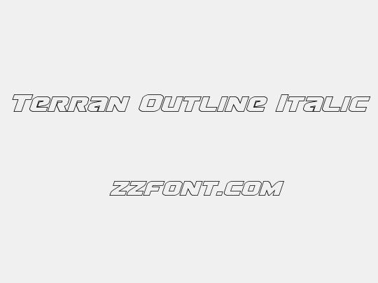 Terran Outline Italic