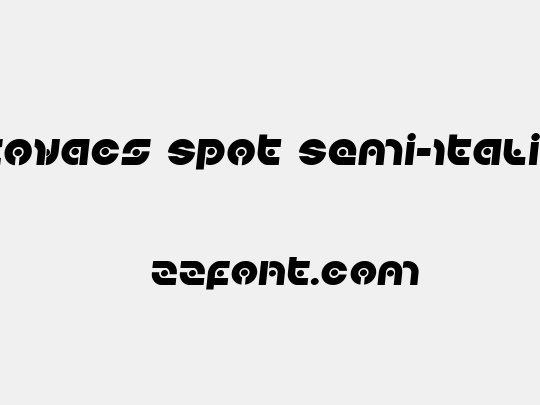 Kovacs Spot Semi-Italic