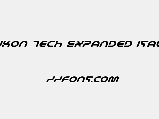 Yukon Tech Expanded Italic