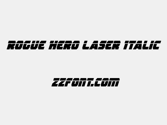 Rogue Hero Laser Italic