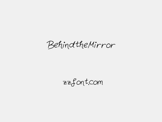 BehindtheMirror