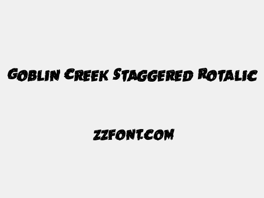 Goblin Creek Staggered Rotalic