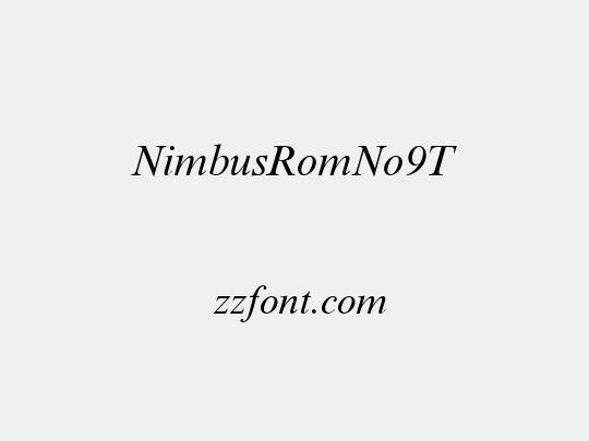 NimbusRomNo9T
