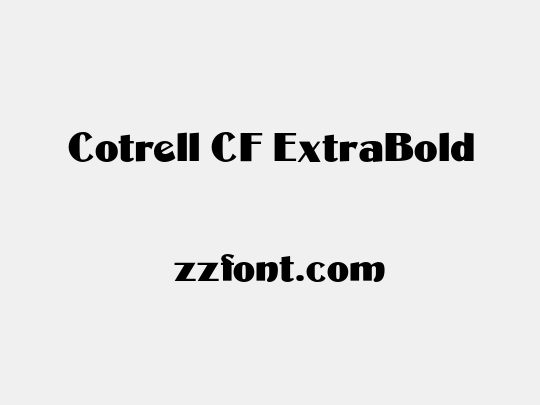 Cotrell CF ExtraBold