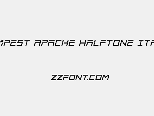Tempest Apache Halftone Italic