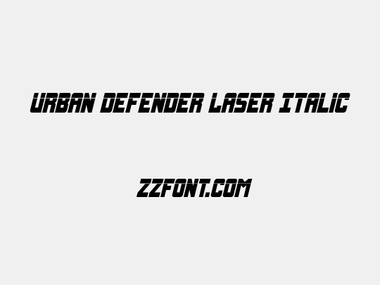 Urban Defender Laser Italic
