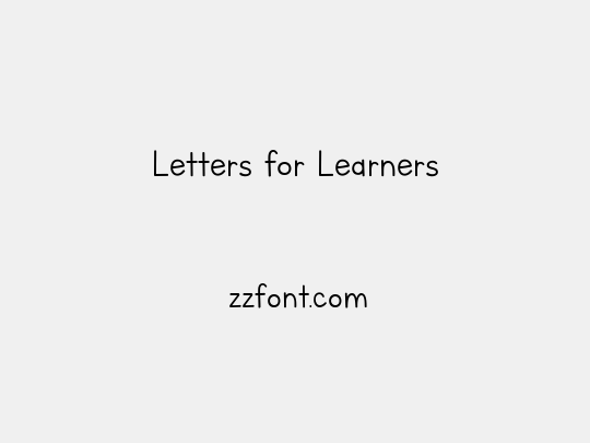 Letters for Learners