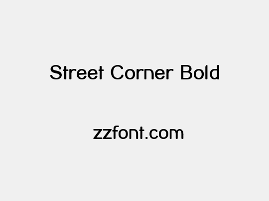 Street Corner Bold