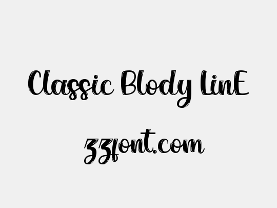 Classic Blody LinE