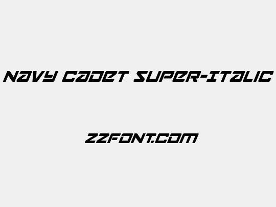 Navy Cadet Super-Italic