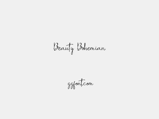 Beauty Bohemian
