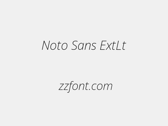 Noto Sans ExtLt