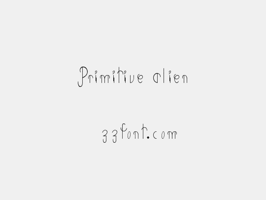 Primitive Alien