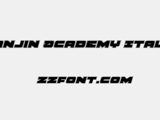 Banjin Academy Italic