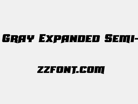 Union Gray Expanded Semi-Italic