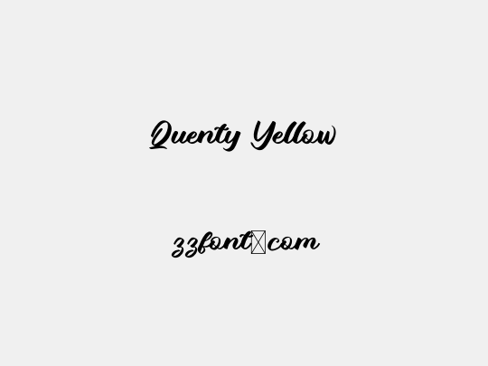 Quenty Yellow