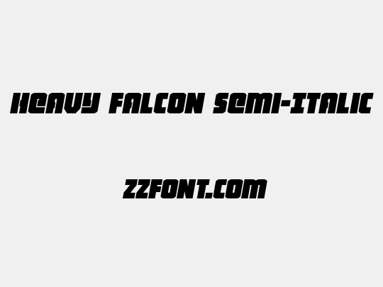Heavy Falcon Semi-Italic