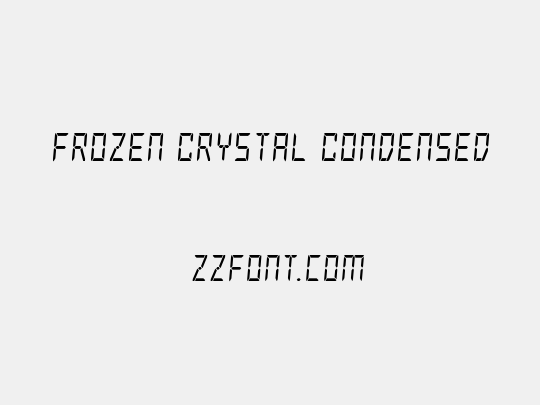Frozen Crystal Condensed