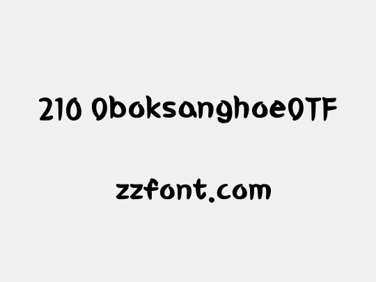 210 OboksanghoeOTF