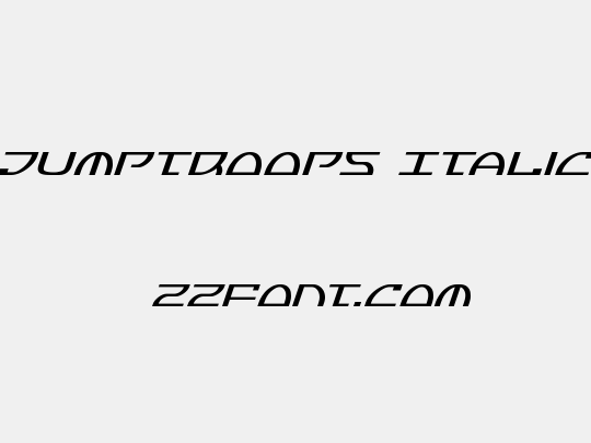Jumptroops Italic